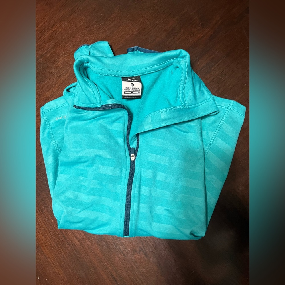 Turquoise NIKE quarter zip